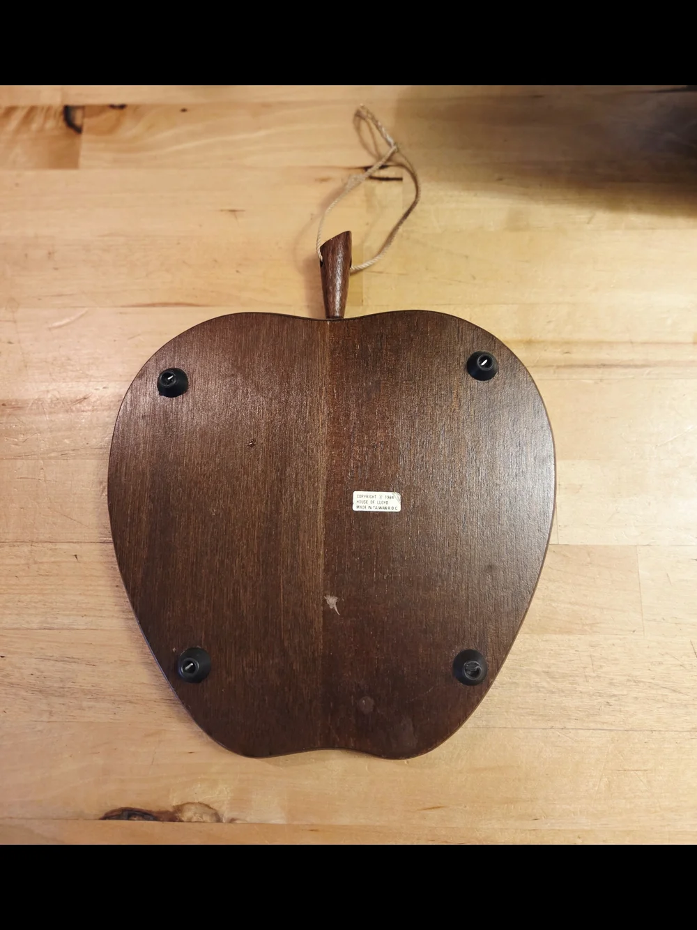 Vintage Apple Shaped Kitchen Wall Plaque with Fruit & Bread Tile